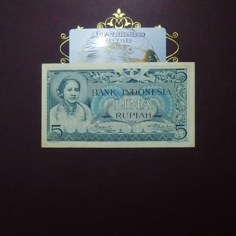 Uang Kuno 5 Rupiah Seri Budaya 1952