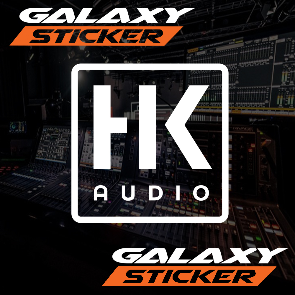 

cutting sticker hardcase sound system hk audio.stiker label box logo HK audio