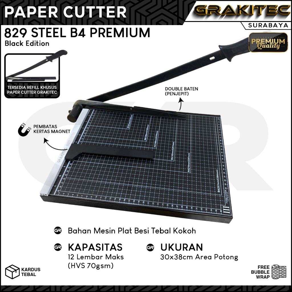 

Paper Cutter B4 Lebih Besar Dari F4 ( Alat Potong Kertas ) Pemotong Kertas Alat Potong /Mesin Pemotong Kertas