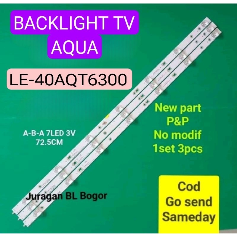 LAMPU LED BACKLIGHT BL AQUA LE-40AQT6300 40AQT6300
