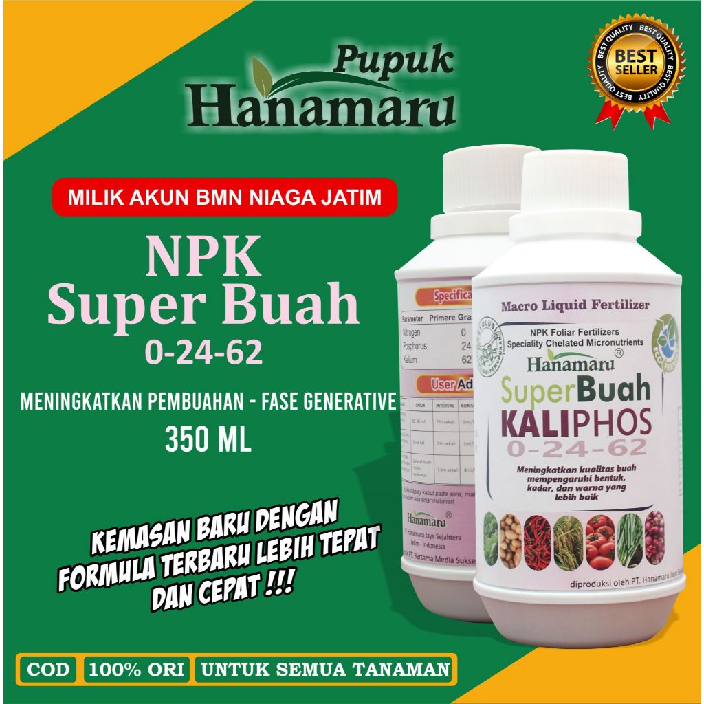 PUPUK HANAMARU SUPER BUAH | KALIPHOS 350ML