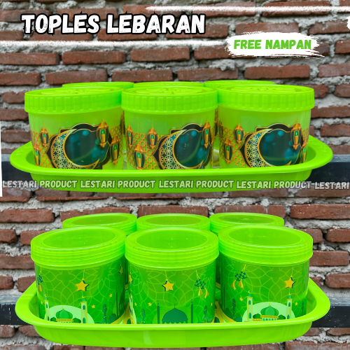 Toples Kue Lebaran Set 7 in 1 TOBAKI | toples lebaran | toples plastik lebaran | toples plastik | to