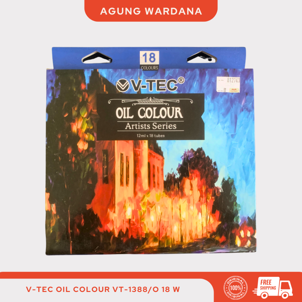 

V-TEC CAT MINYAK OIL COLOUR VT-1388/O 18 WARNA