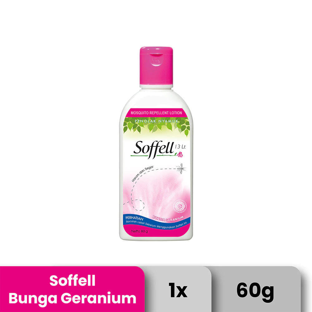Soffell Anti Nyamuk 60 Gram / Sofell Anti Nyamuk / Soffel Botol / Sofel Anti Nyamuk