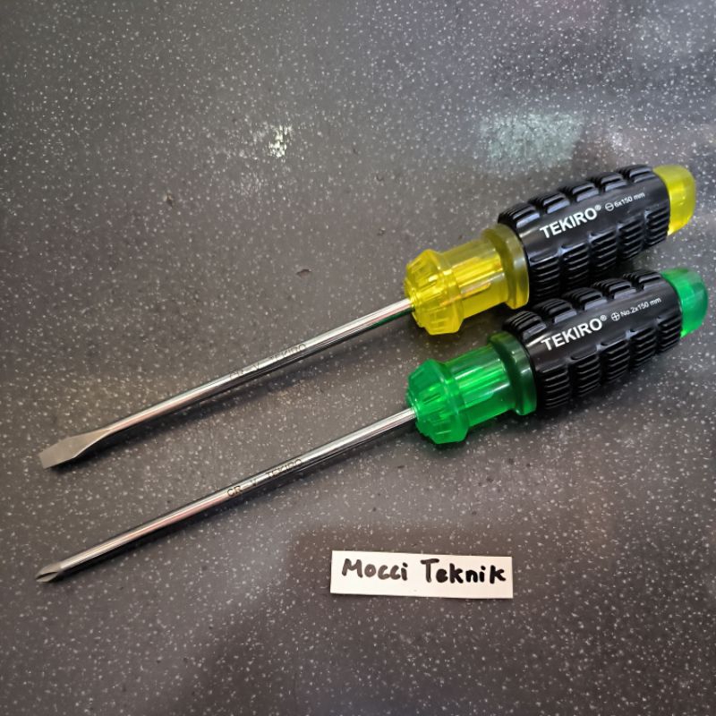 Obeng Gagang Karet 6 Inch Tekiro