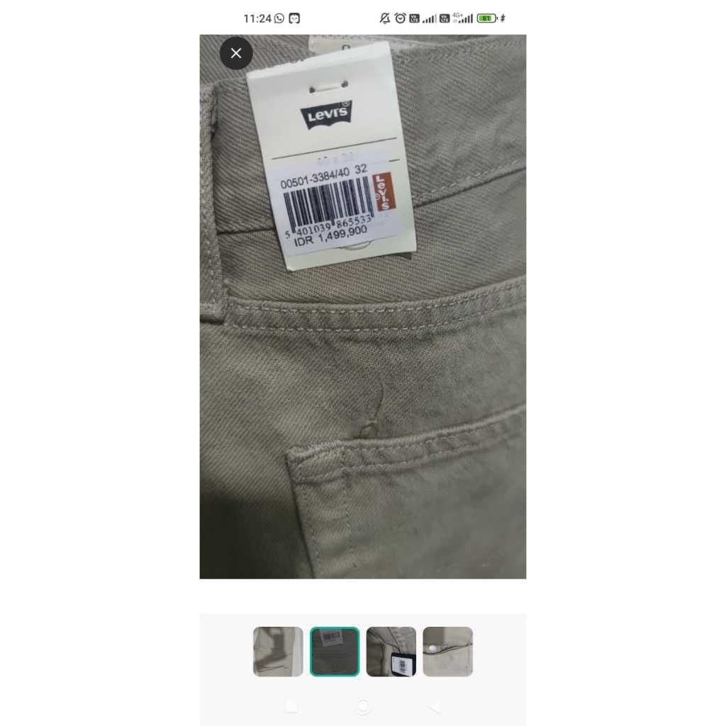 Celana jeans Coklat Susu Original