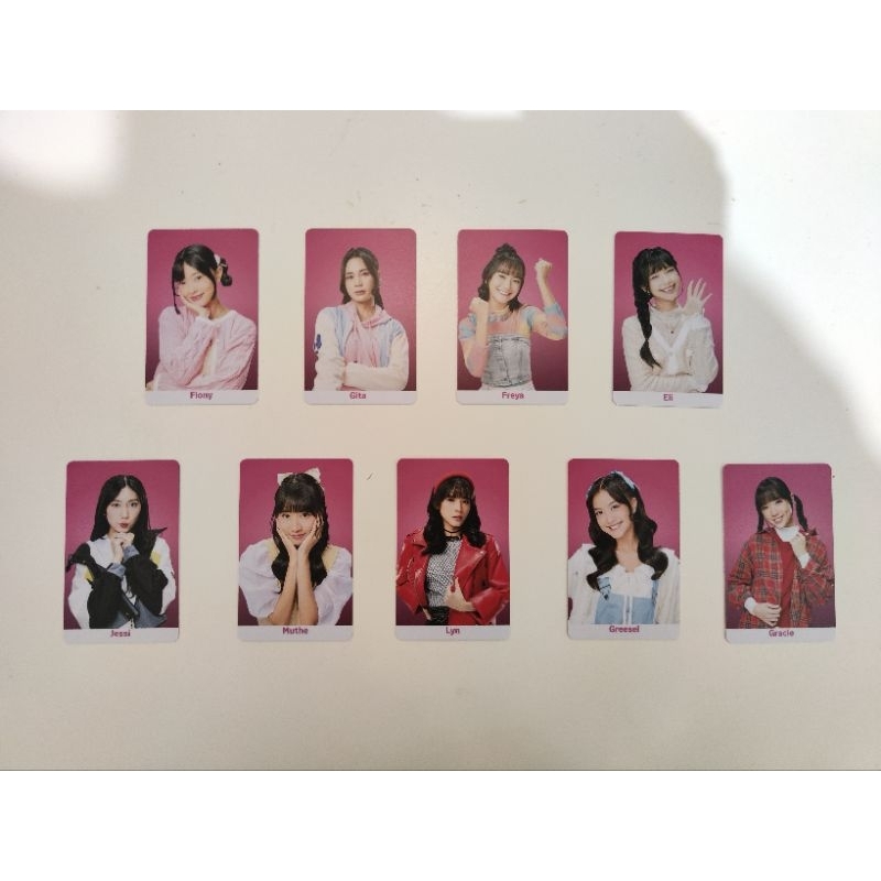 PHOTOCARD TELKOMSEL JKT48 10 MEMBER