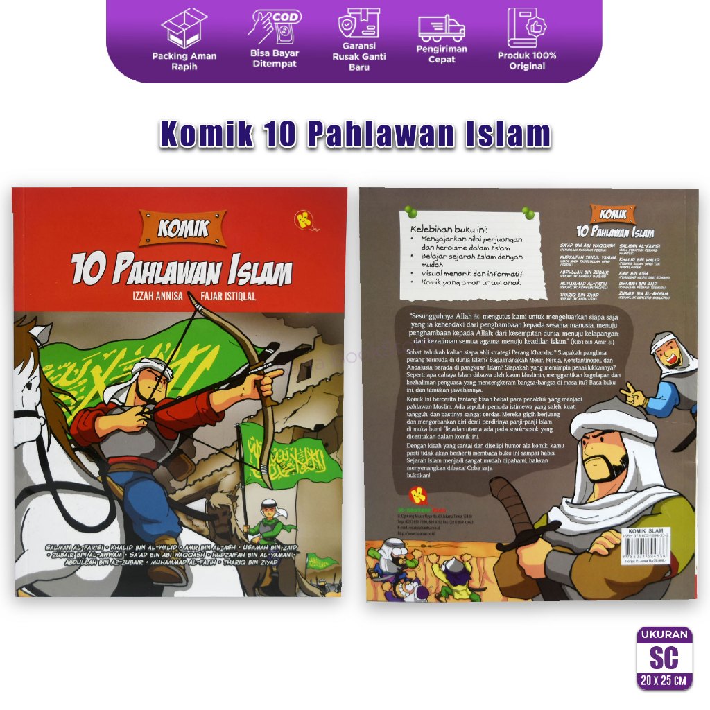 Komik Islam 10 Pahlawan Islam Pustaka Al Kautsar AlKautsar Kids Islamic Anak Buku Inspiratif Muslima