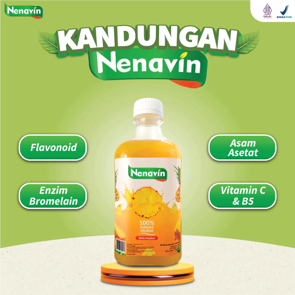 

Nenavin - Cuka Nanas Atasi Lonjakan Gula Darah Tinggi & Kesehatan Tubuh - 100% Nanas