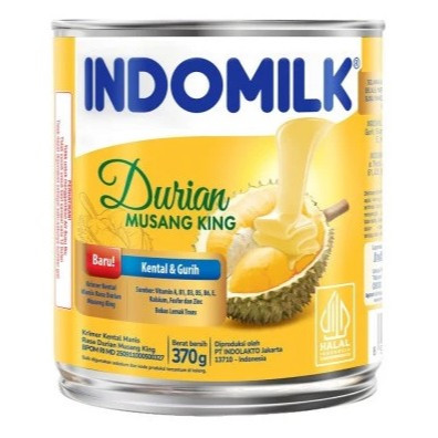 

Indomilk susu kental manis Durian Musang King Kaleng 370 ml