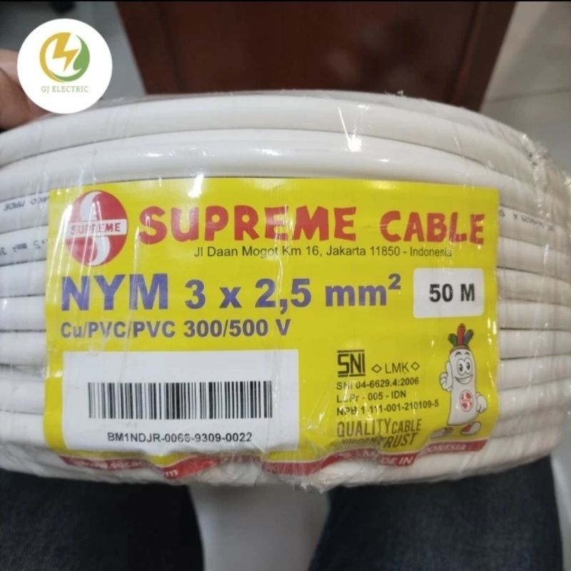 Kabel Supreme NYM 3 x 2,5mm 50 Meter