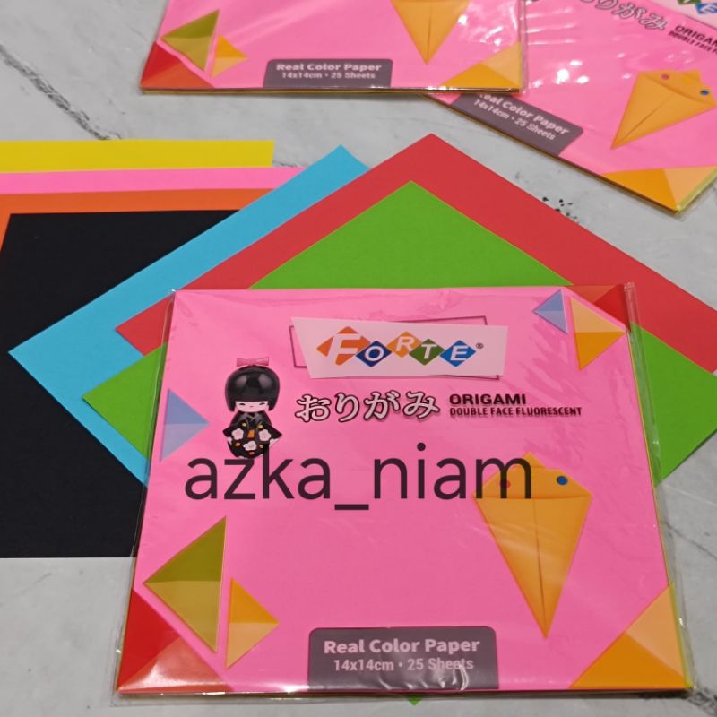 

Azka_Niam SATU PACK ( 25 LEMBAR ) KERTAS LIPAT ORIGAMI DUA WARNA FORTE / Sinar Dunia 14X14