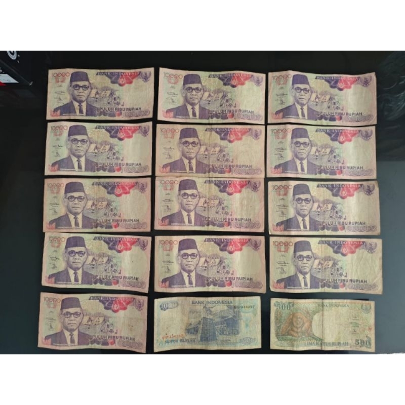 Uang Kertas Kuno 10000 Bapak Pramuka th 1992