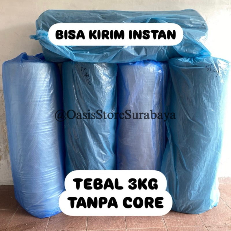 

Bubble Wrap Hitam Bening 3kg 125 CM X 50METER Tanpa Core Lentur Kualitas Baik Premium