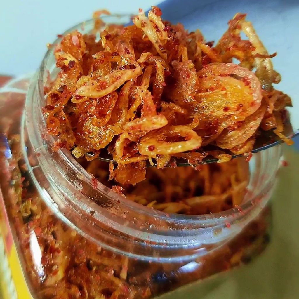 

SIWANG terasi bawang merah goreng original pedas asli makanan siap saji langsung makan 80gram