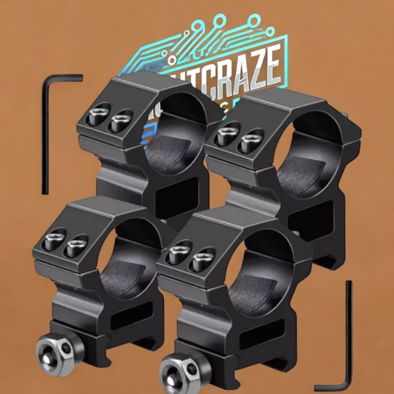 Dudukan Cincin Lingkup Taktis 25.4Mm untuk Senter dan Pandangan Teropong