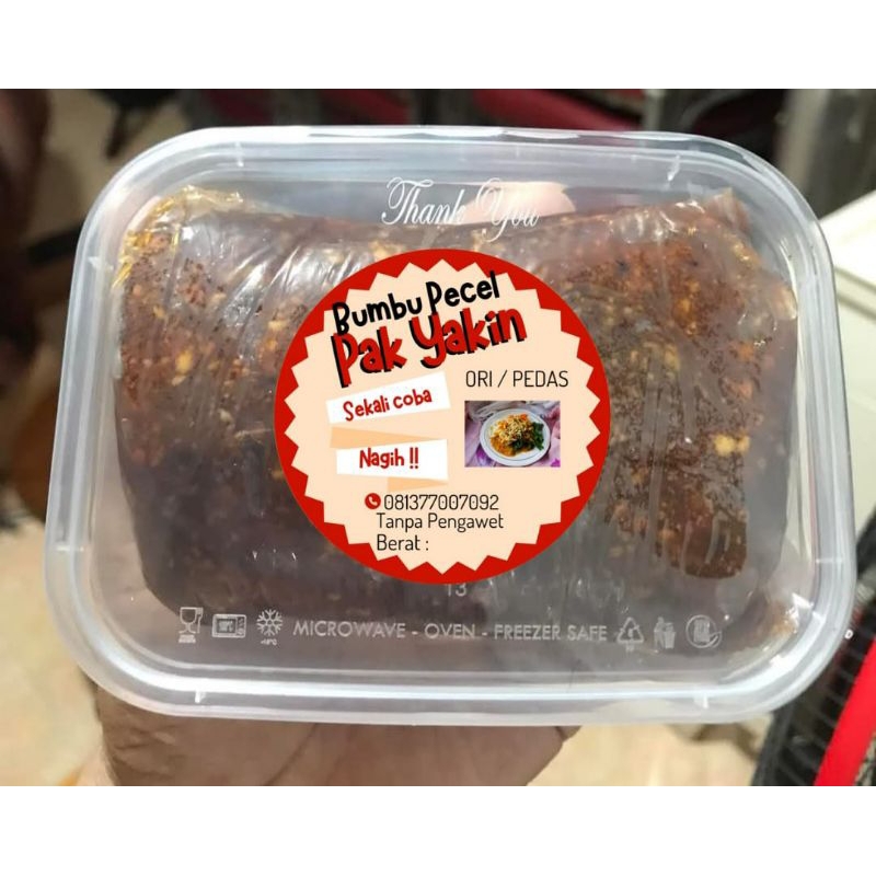 

Bumbu Pecel Pak Yakin tanpa pengawet