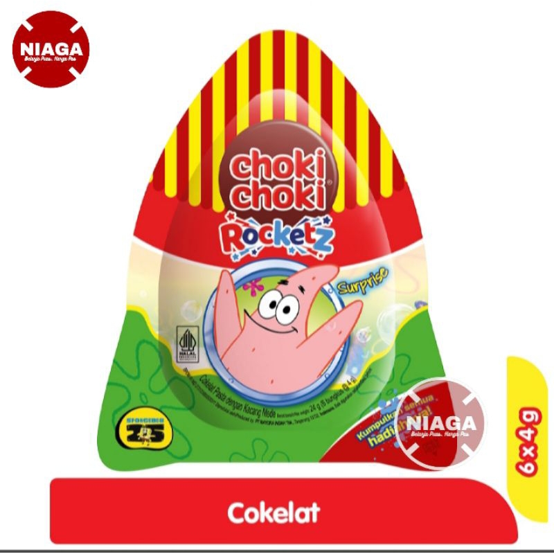 

Choki Choki Pasta Cokelat Surprise 6 x 4 g