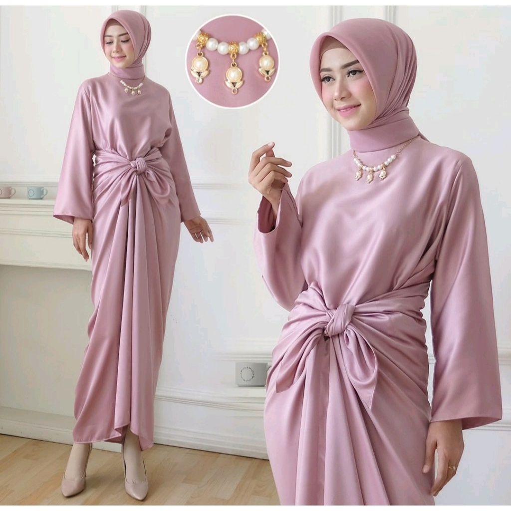 Kaftan Kondangan Kaftan Ikat Baju Pesta Setelan Kondangan Dress Polos Kaftan Terbaru Kaftan Ikat Pol