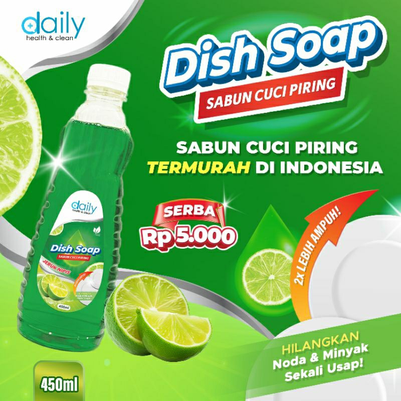 Dbq Sabun Cuci Piring Lemon Sunlight 450ml