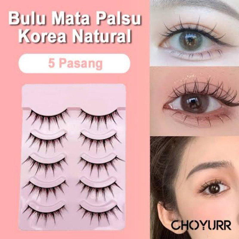 Bulu Mata Palsu Korea Natural 3D