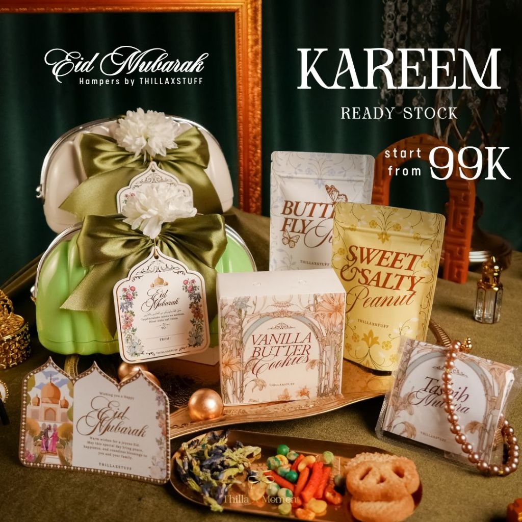 

KAREEM - Hampers Eid Mubarak 2025 by THILLAXSTUFF | Lebaran Hari Raya Idul Fitri Gift Kado Hadiah