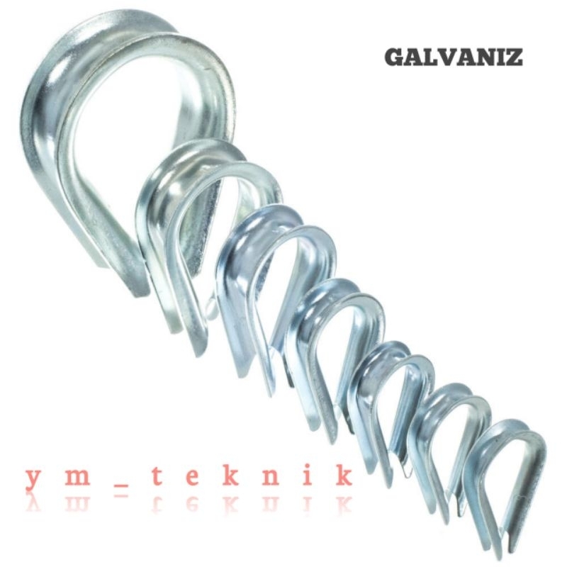 galvaniz thimble sling 8mm heavy duty kausen puki
