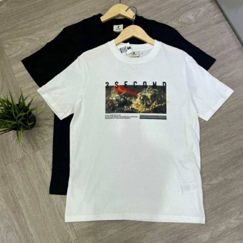 kaos 3second pria original