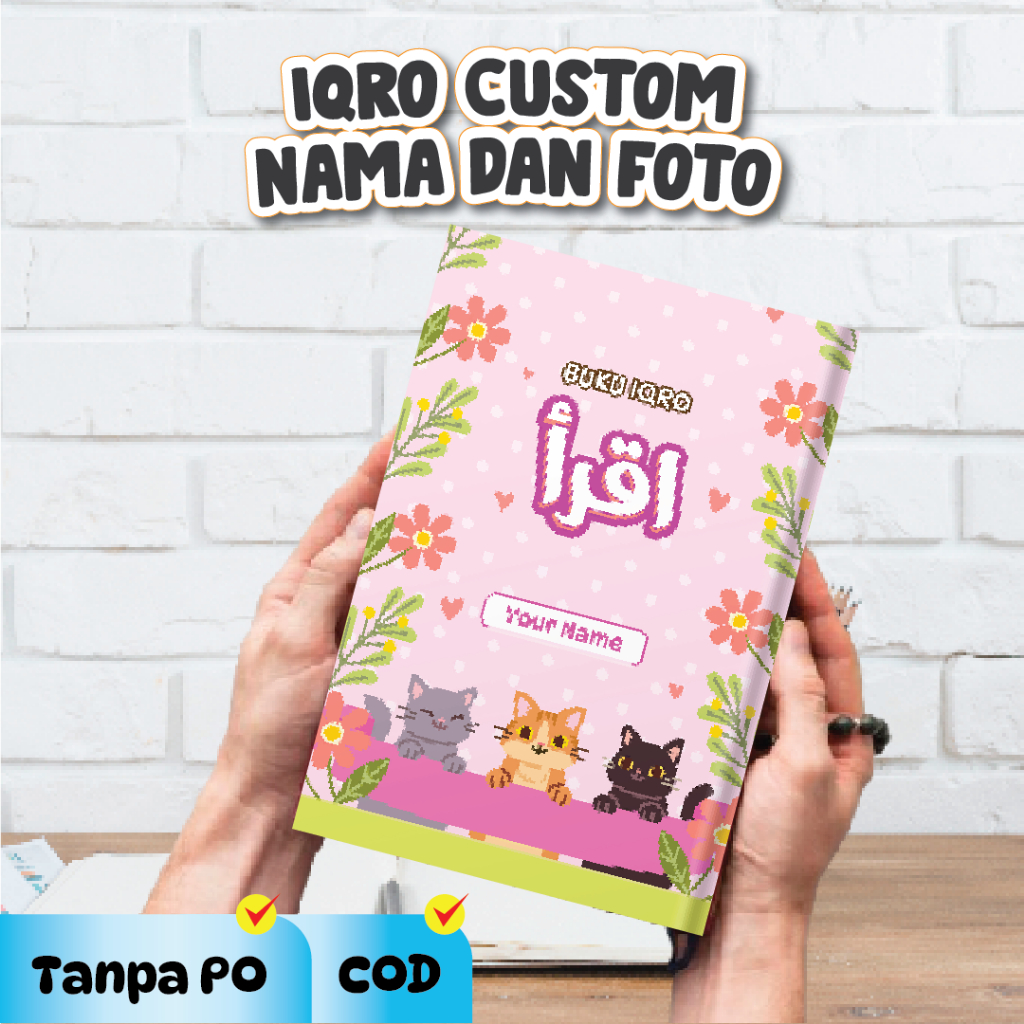 Hadiah Ulang Tahun Buku Iqro Anak Milenial Full Color Custom Nama Dan Foto Kado Souvenir - Istiqomah
