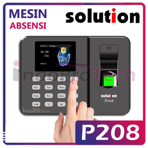 Solution P208 | Mesin Absensi Solution P208 | Fingerprint Solution P 208