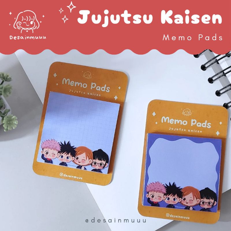 

Memo Pad Jujutsu Kaisen by Desainmuuu