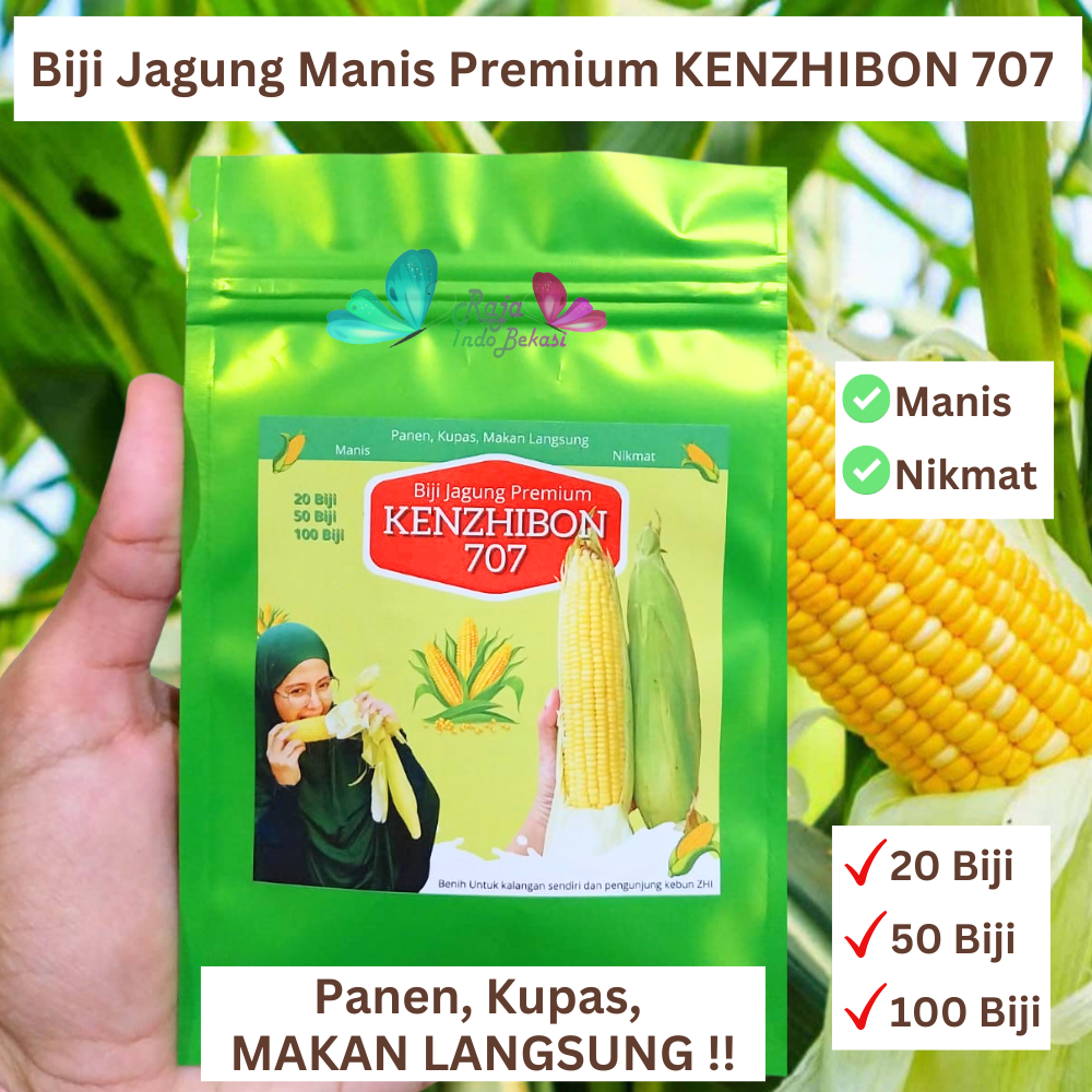 Biji Jagung Manis Premium KENZHIBON 707 BISA LANGSUNG DIMAKAN / Bibit Jagung Manis bonanza now F1 Be