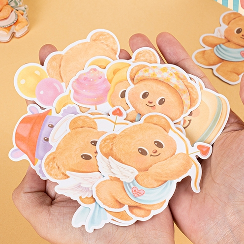 

Deli x Butterbear Sticker Beruang Lucu Tahan Air Mudah Menempel Motif HY211