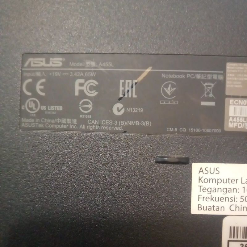 casing Asus a455l