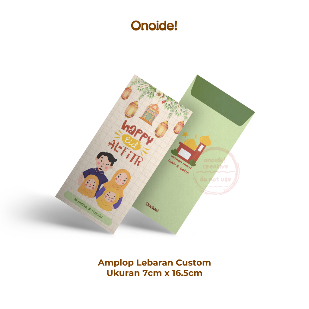

Onoide! - Amplop Angpao THR Lebaran Lucu Unik Custom 18 Isi 5pcs Ukuran 7cm x 16.5cm