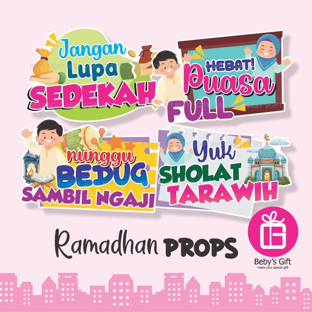 Tarhib Ramadhan Props Aksesoris Hiasan
