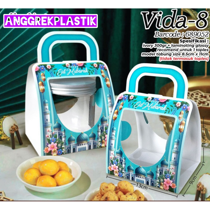dus box toples jar lebaran idul fitri Vida