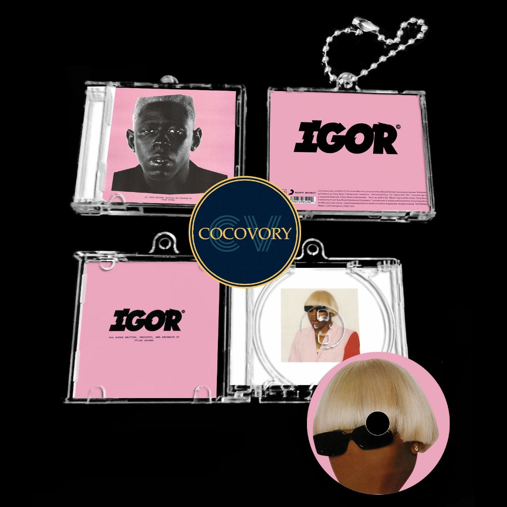 Tyler The Creator Mini CD Album Keychain NFC Gantungan kunci ganci keyring