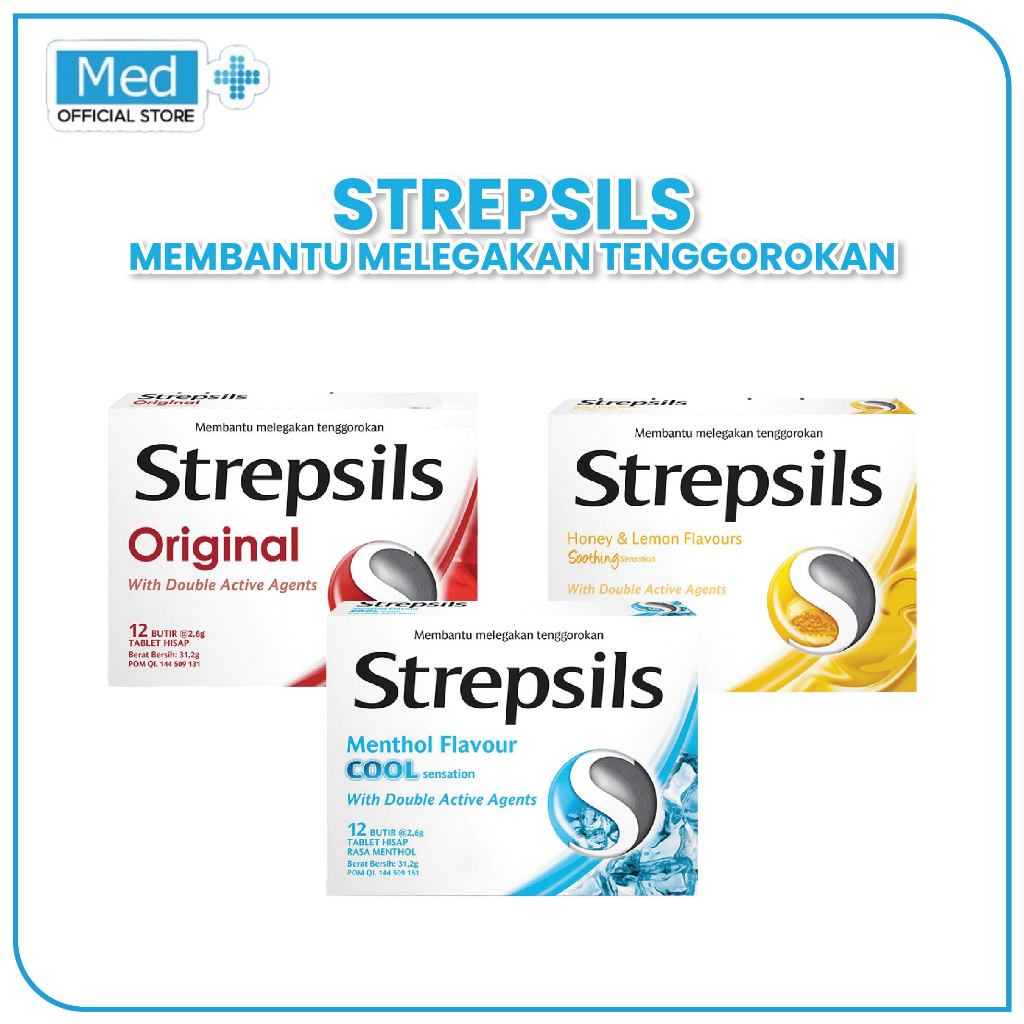

Med+ Strepsils 1 Box 12 Butir