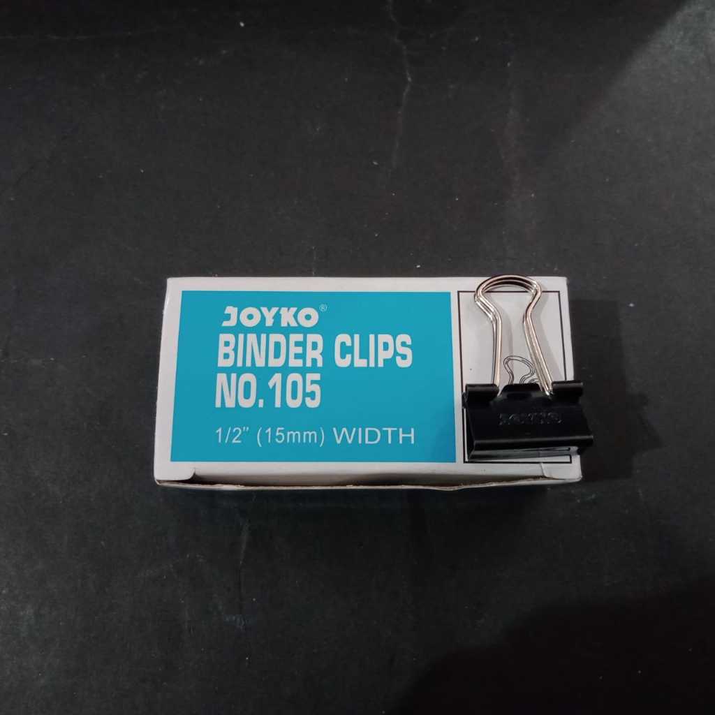 

binder clips no. 105, jepit besi hitam no. 105