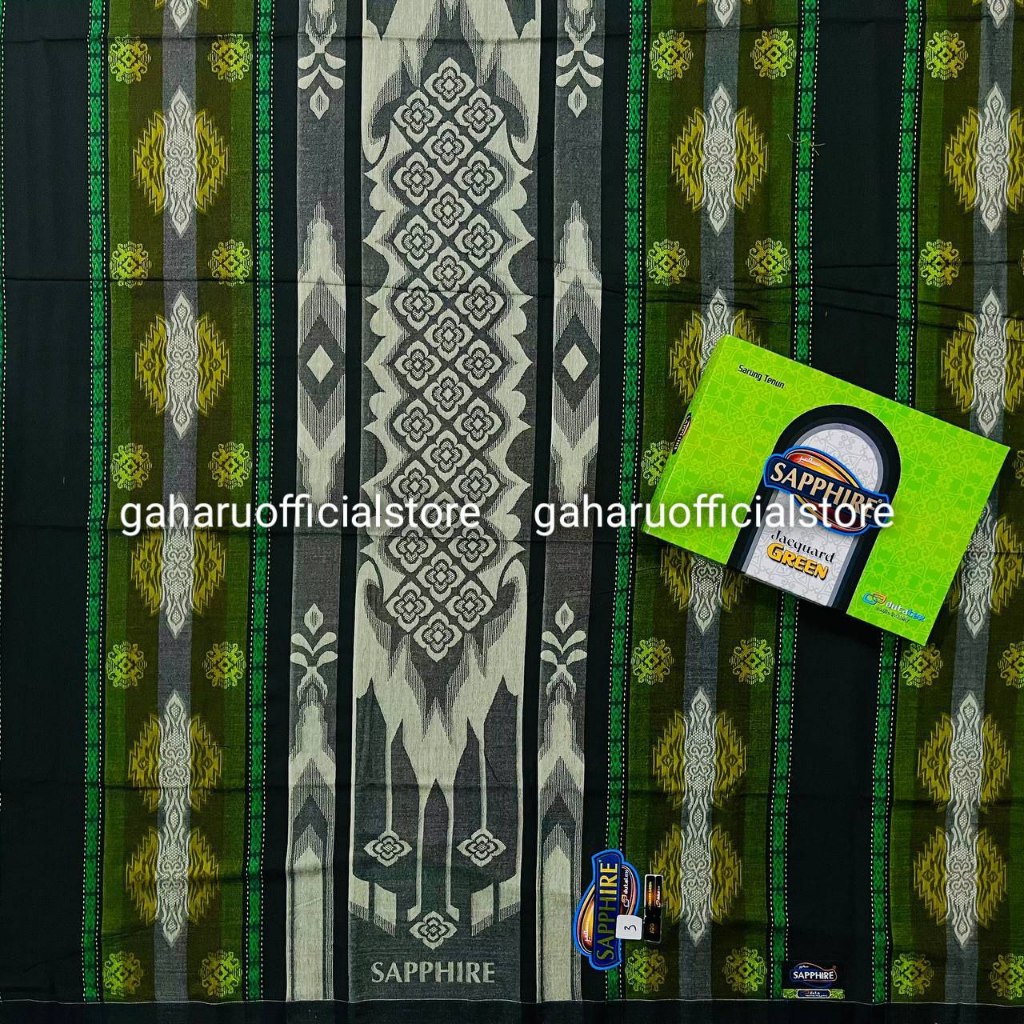 Sarung Sapphire Jacquard Green dan SKD SDF