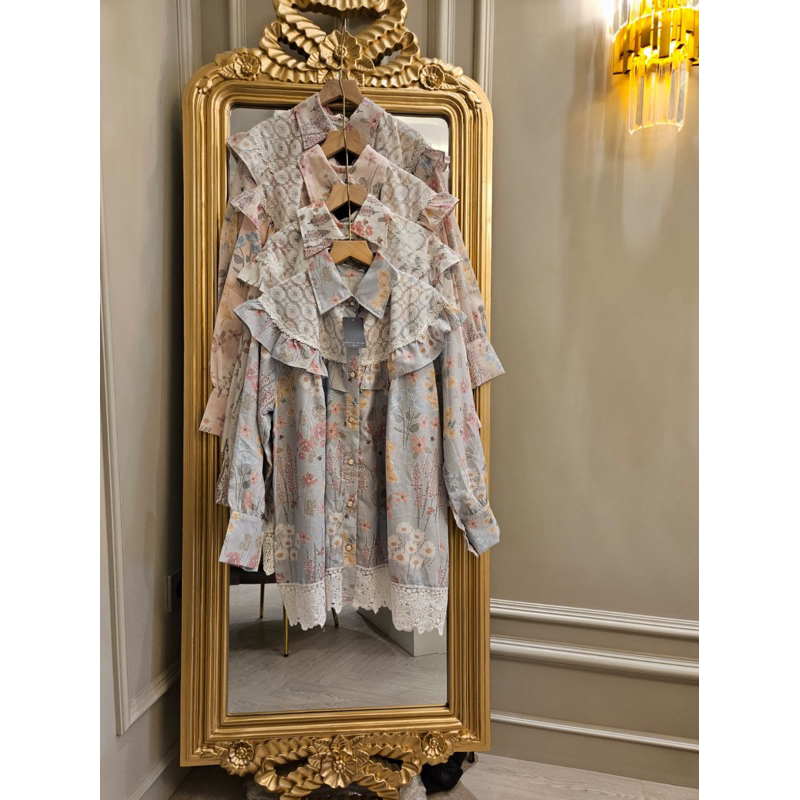 Kemeja Meijiwang Mix Bordir renda