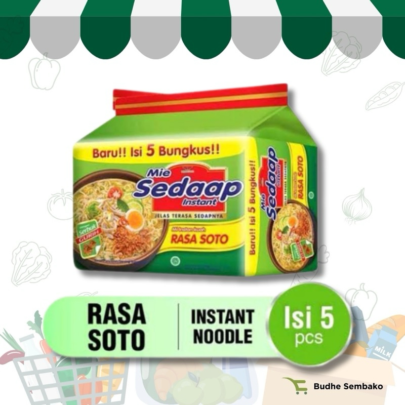 

MIE SEDAAP MI KUAH RASA SOTO MULTIPACK ISI 5