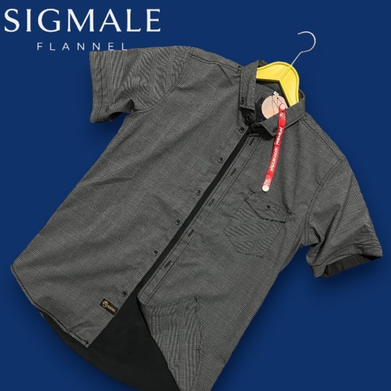 kemeja flanel pria original maleberock Katun Katun V-Neck Slim-fitting bahan flanel woll kancing arc