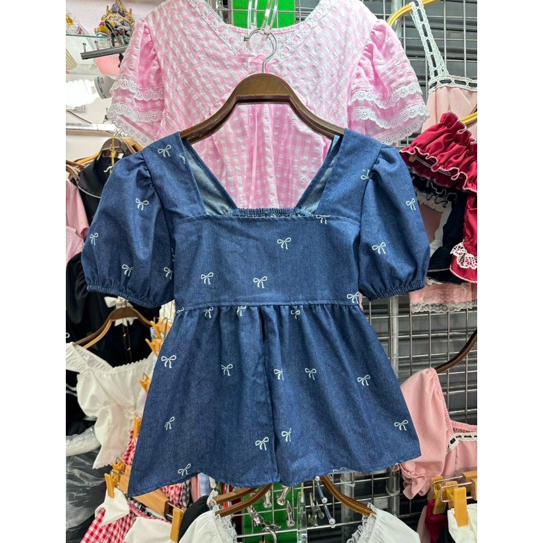 KODE E17C Raracla  Atasan Cotton semi Jeans