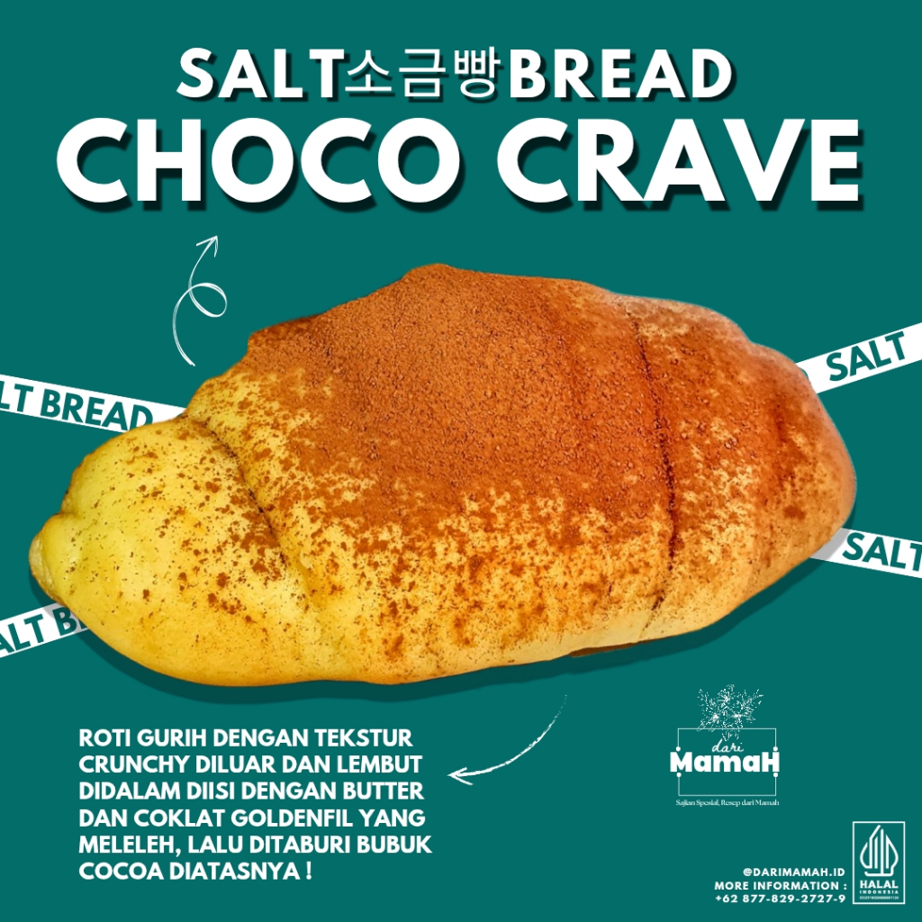 

Korean Salt Bread Choco Crave dari Mamah