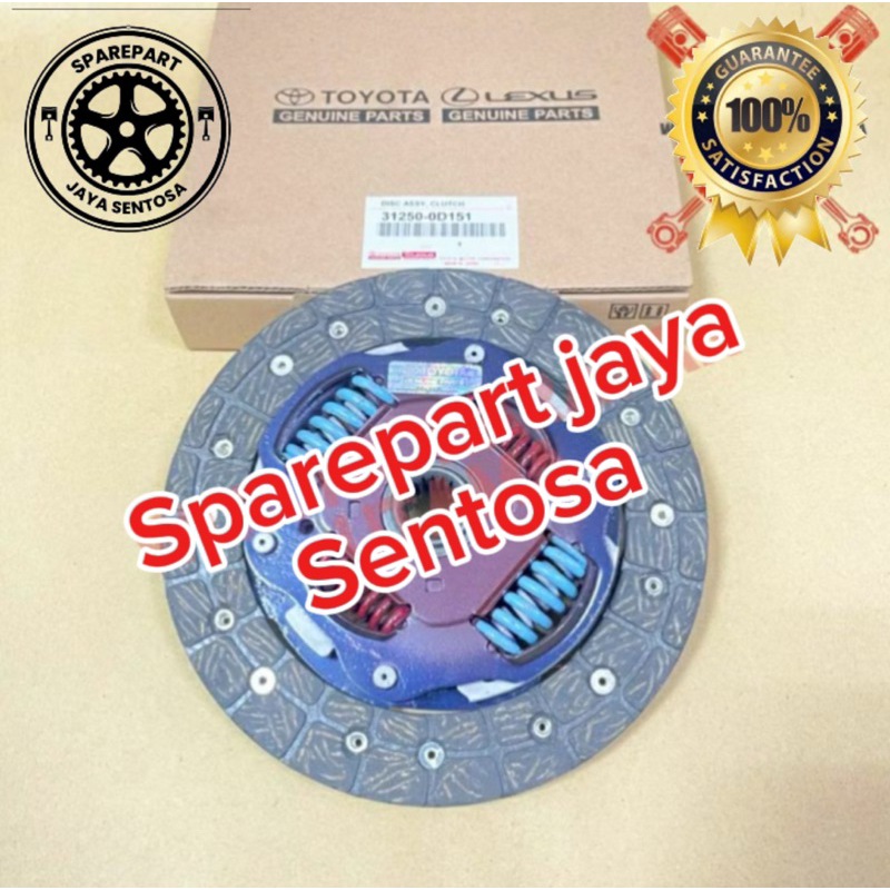 Kampas Kopling Etios Valco Clutch Disc Plat Kopling Etios Valco Original Garansi Part : 31250-0D151