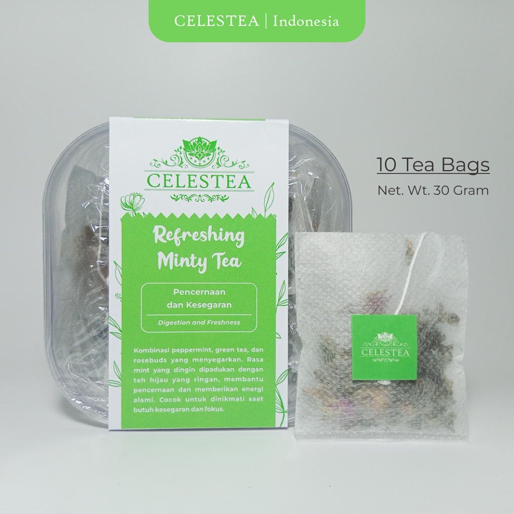 

Celestea Refreshing Minty Tea 10 Tea Bags 30 Gram