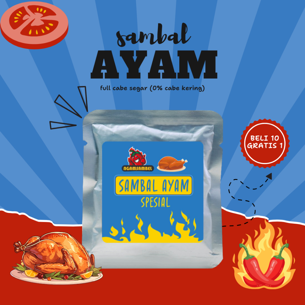

NGAMSAMBEL - Sambal Ayam Spesial Sachet 20gram