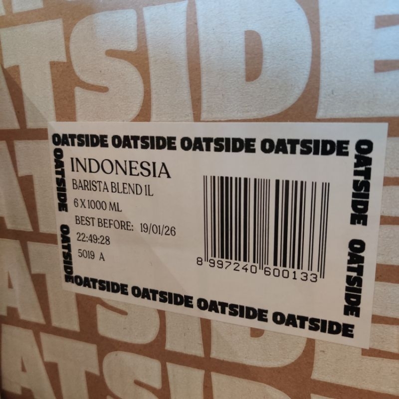 

Oatside Barista Blend Susu Oatside 1 liter Barista Blend